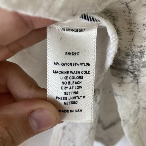 Eleven Stitch Design Marble Tank Top XS Gray White Sleeveless Made in USA - Picture 6 of 11